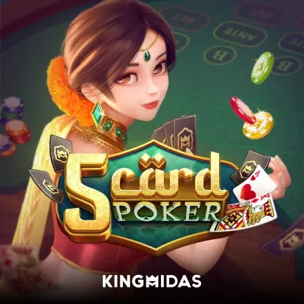5 Card Poker slot icon by King Midas, available at GrizzlysQuest Casino