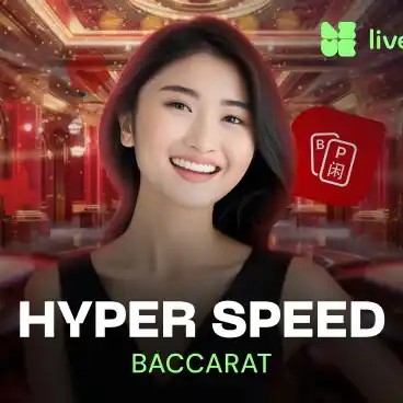 Hyper Speed Baccarat online game logo by Evolution on grizzlys-quest.com