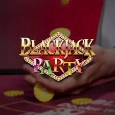 Blackjack Party slot visual from Evolution available on grizzlys-quest.com